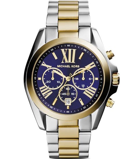 michael kors ladies watch two tone|michael kors oversized bradshaw watch.